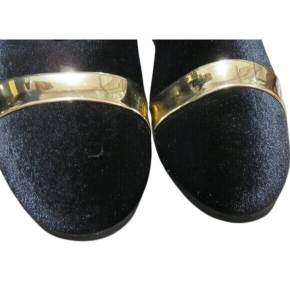 Santimon Velvet Tuxedo Lion Head Loafers Driving Shoes Smoking Slippers size 12 - Picture 2 of 12